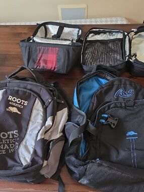 Roots 2 Backpack And 2 Insulated Lunchbox Bundle.